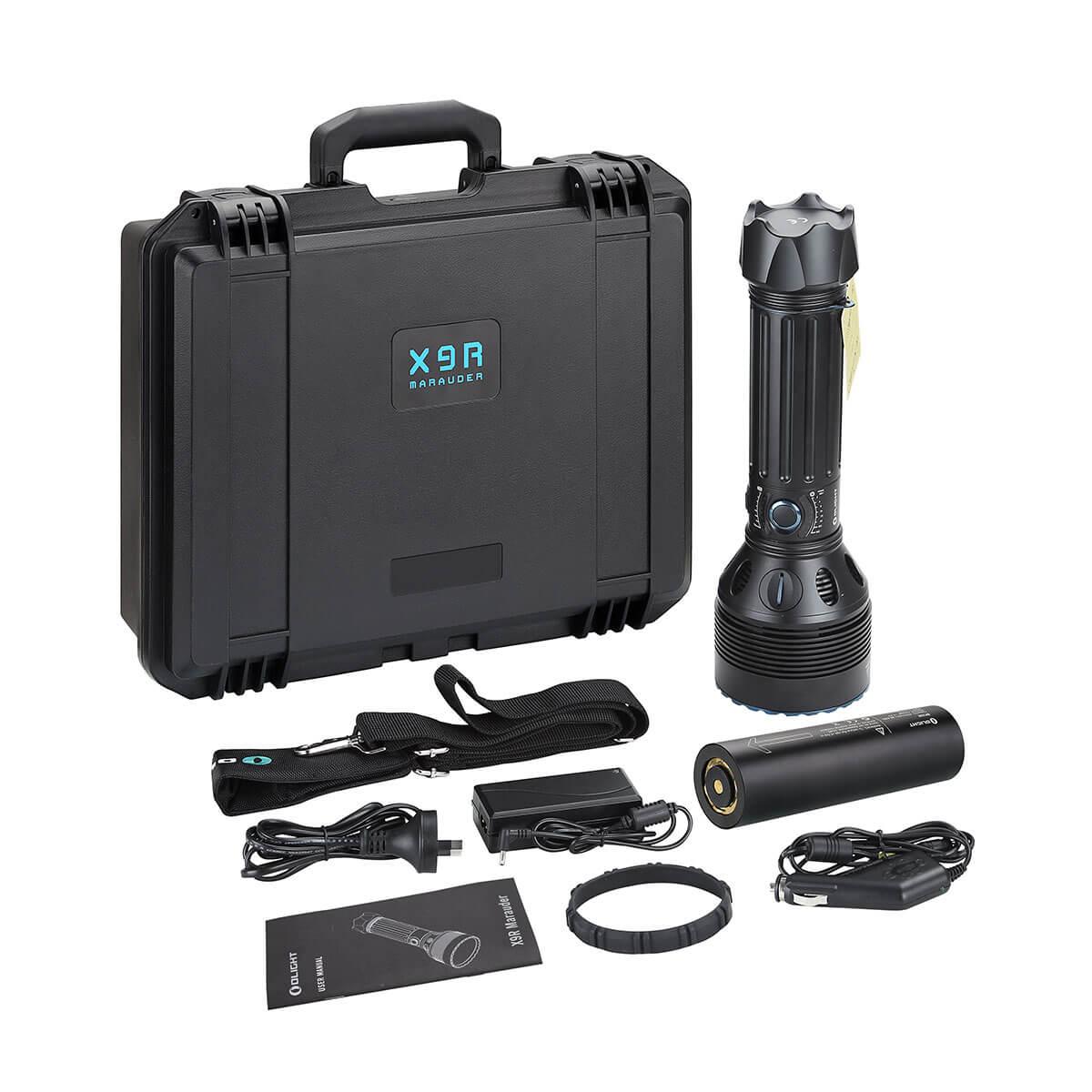 Фонарь поисковый Olight X9R Marauder OD Green - фото 8