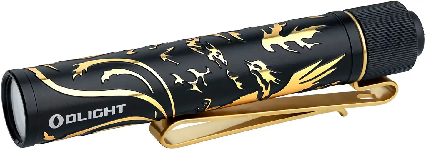 Фонарь Olight I3T 2 EOS Dragon & Phoenix Golden 2370.43.81 - фото 1