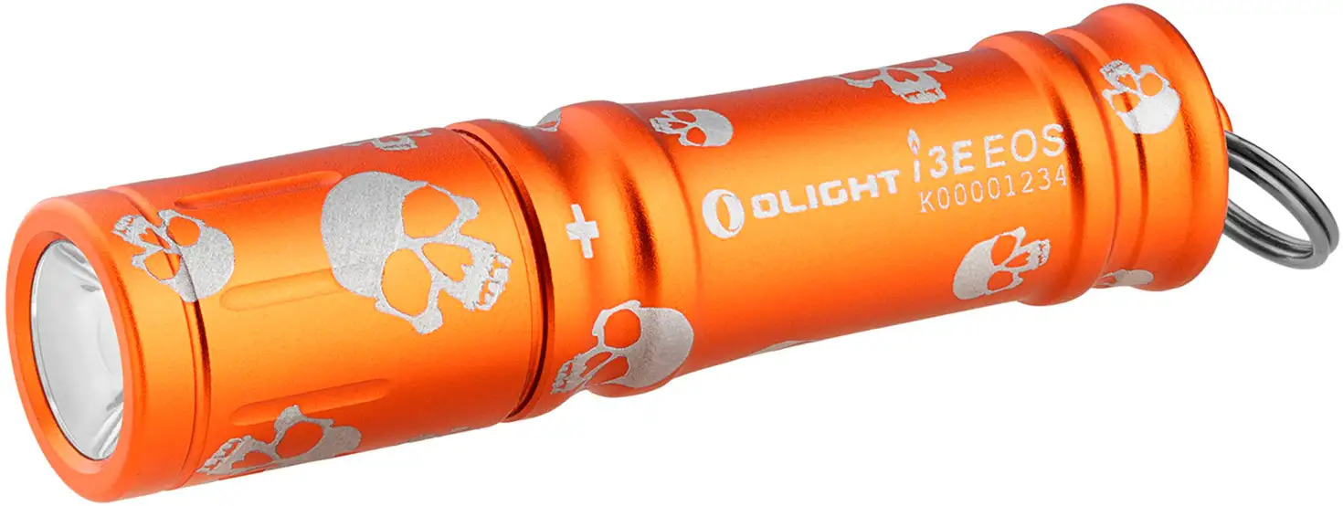 Фонарь-брелок Olight I3E EOS Orange Skull 2370.43.90 - фото 1